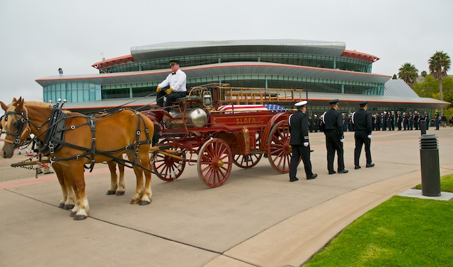 Fire Chief John Callahan’s memorial service, photos