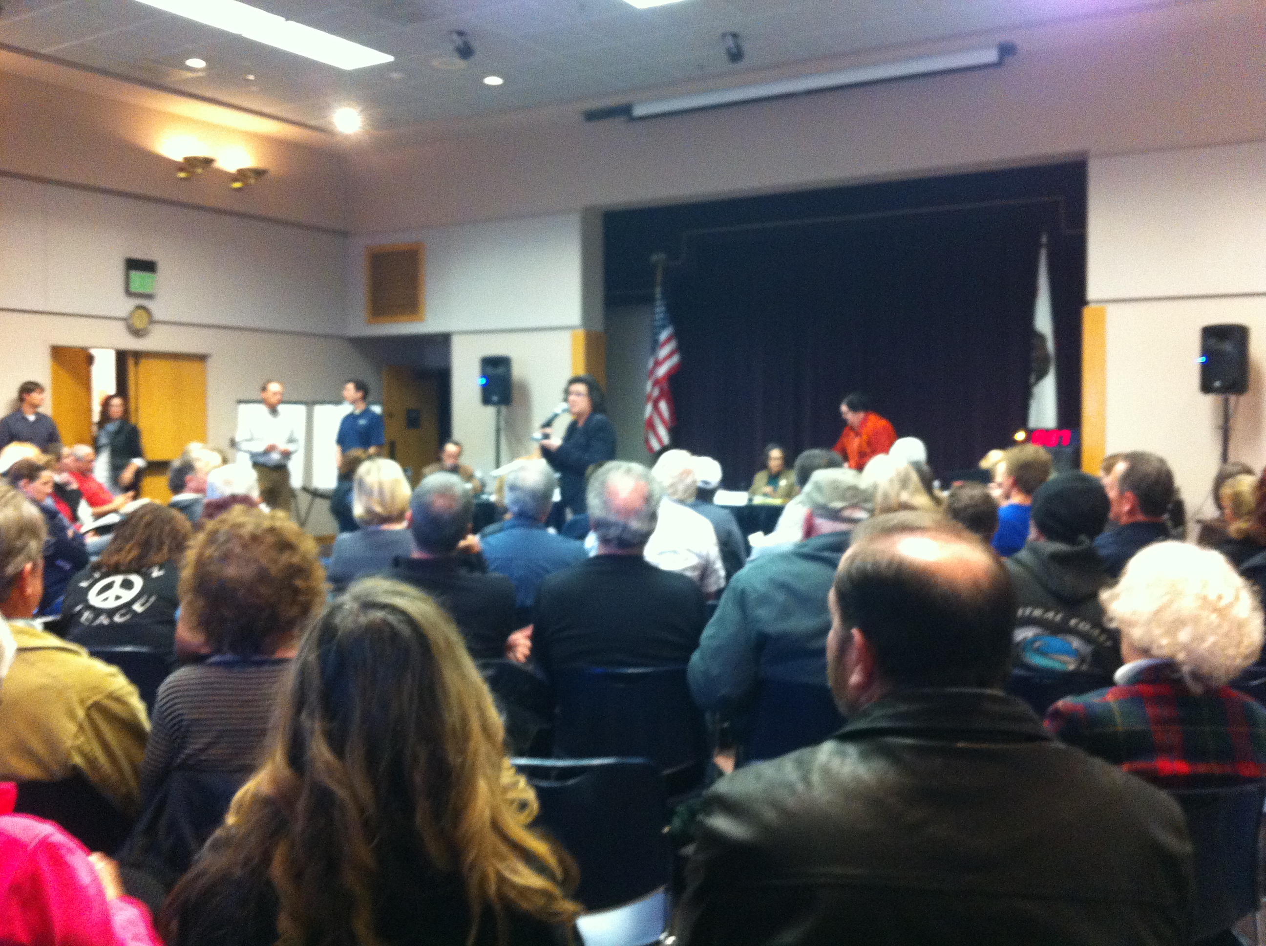 Marx’s martial arts and Hill’s “kumbaya” highlight SLO homeless meeting