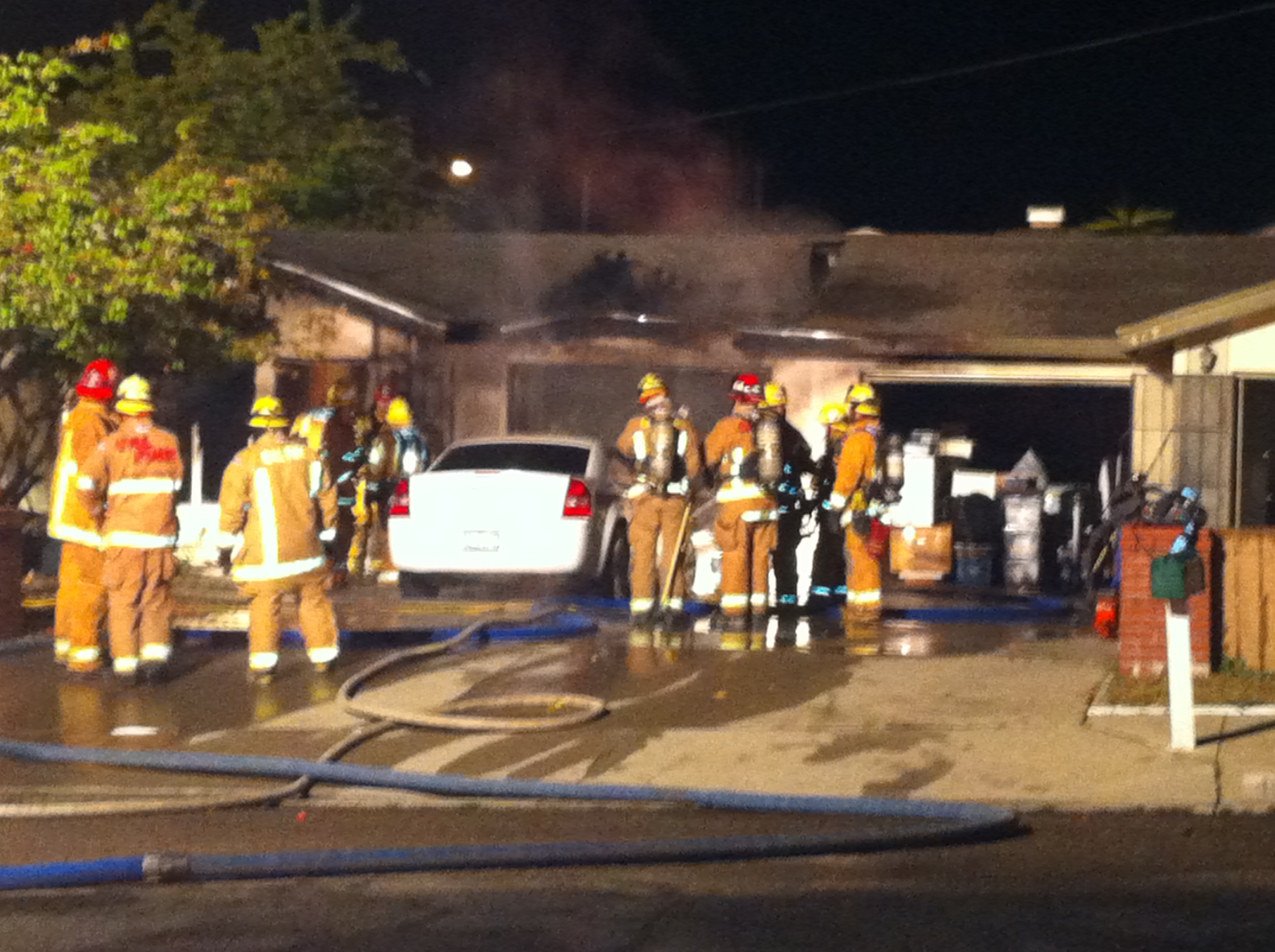 Grover Beach house catches on fire