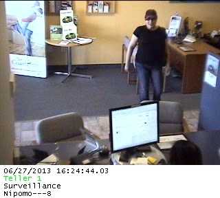 Woman robs bank in Nipomo
