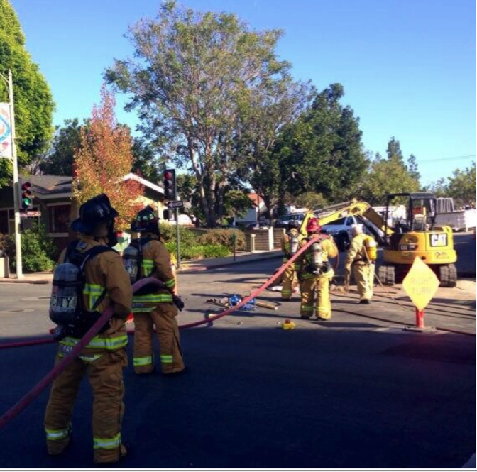 Downtown SLO gas line ruptures