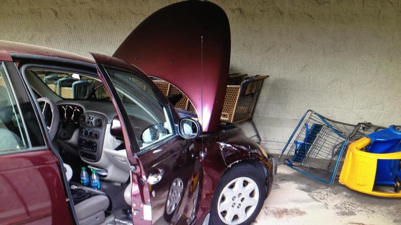 Driver steps on wrong pedal in Grover Beach parking lot