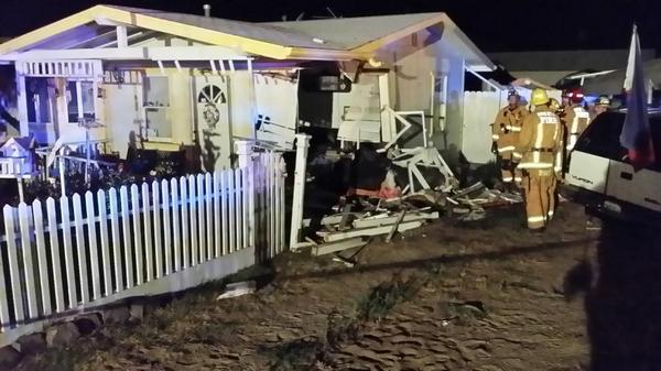 SUV nearly misses elderly couple as it slams into Oceano home