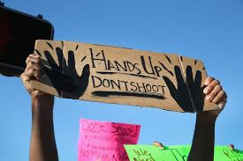 Ferguson solidarity protestors march in San Luis Obispo