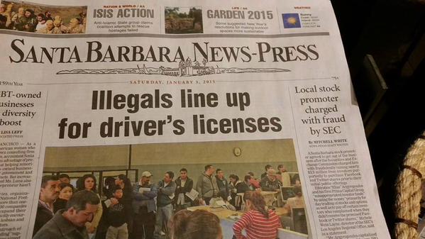 Illegal painters target Santa Barbara newspaper