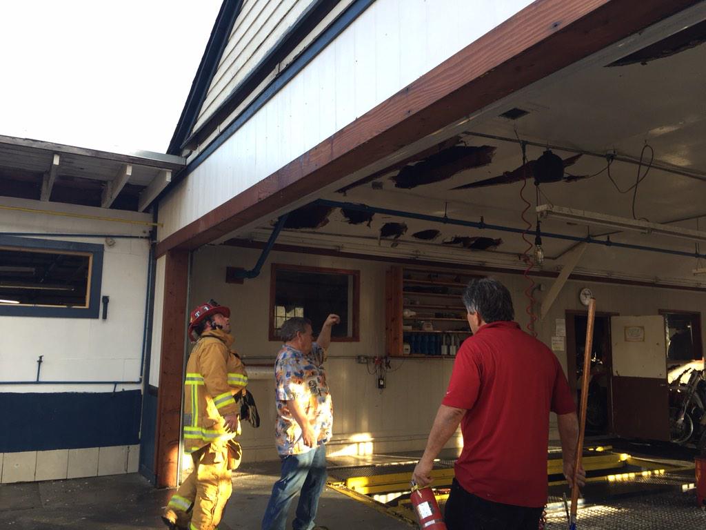 Villa Automotive in SLO catches fire