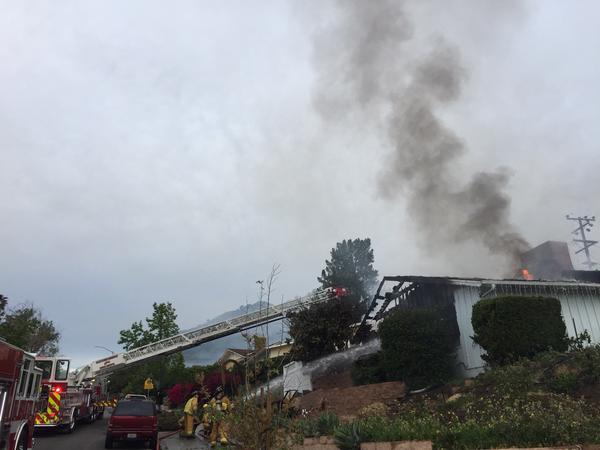 Fire burns SLO home