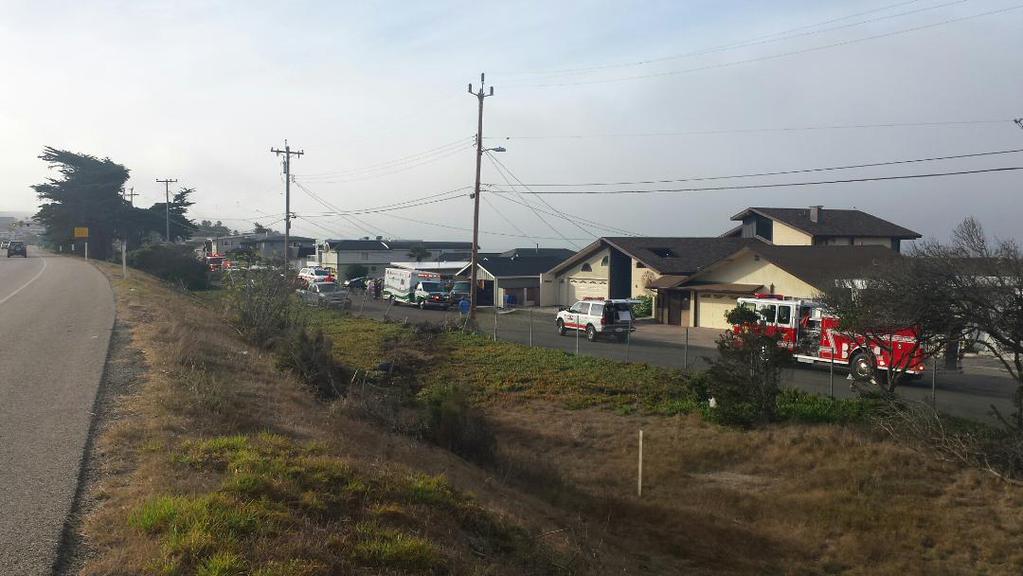 Driver hits parked cars, cars hit Cayucos homes