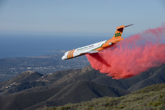 Santa Barbra County fire fueled by Santa Ana winds