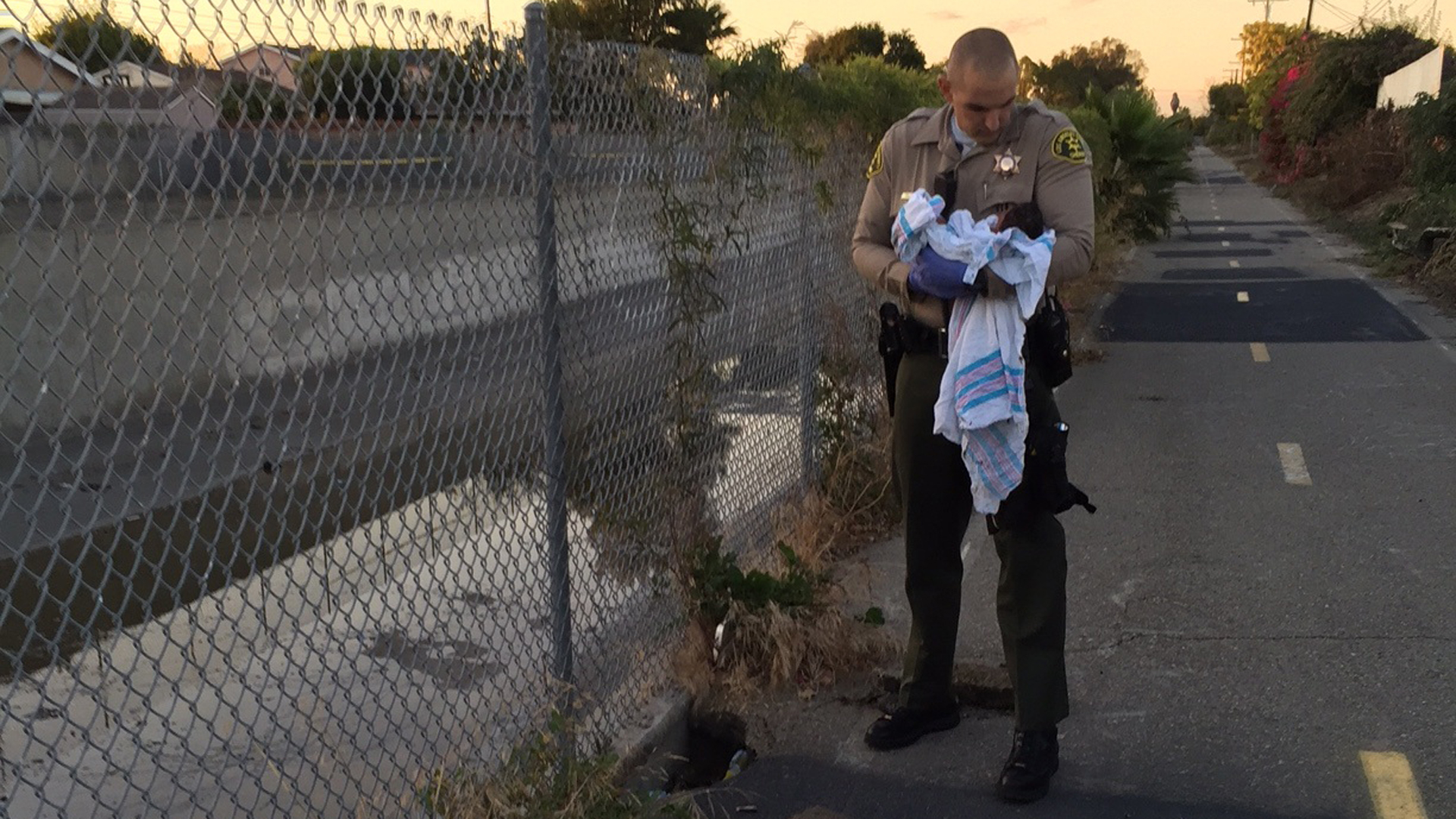 Infant found buried alive near California riverbed