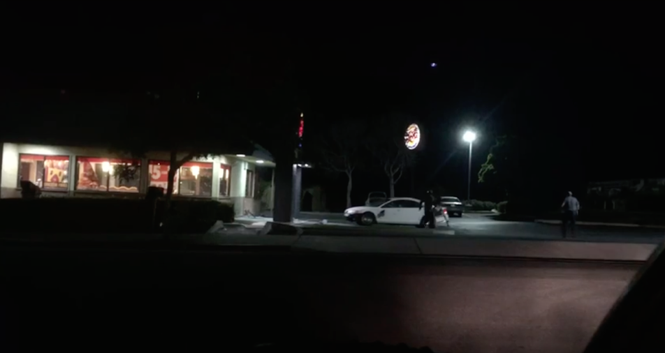 Burger King employee crashes car through entrance