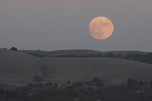 Super moon illuminates the night