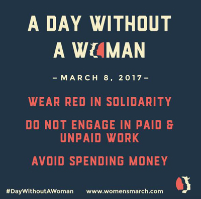 Central Coast activists plan a “Day Without a Woman” events