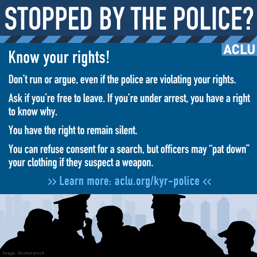 What should you do when stopped by law enforcement?