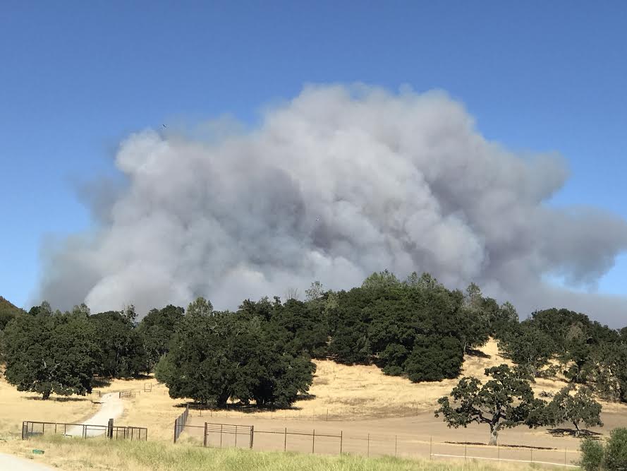 Santa Margarita Hill Fire burns 1,500 acres