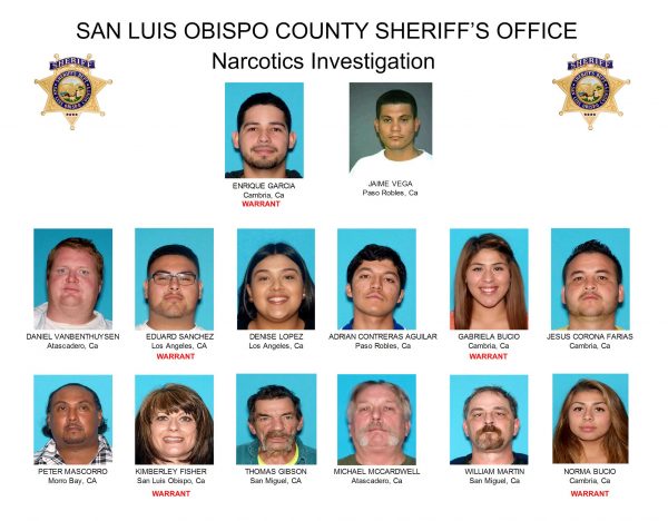 Sheriff deputies arrest 9, seeking 5 other in large drug bust