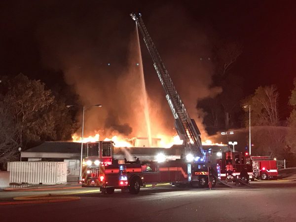 Fire destroys commercial building in SLO