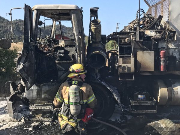 Trash truck ignites Cold Canyon Landfill fire