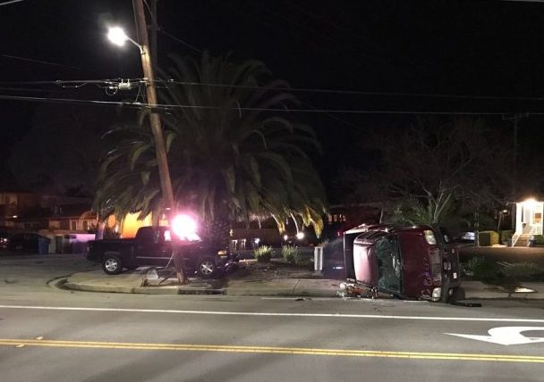 Hit and run driver crashed into truck, power pole in SLO