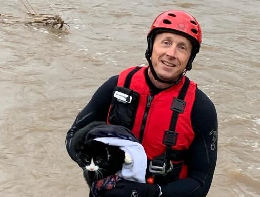 Crews rescue 11 people and animals from river in Atascadero