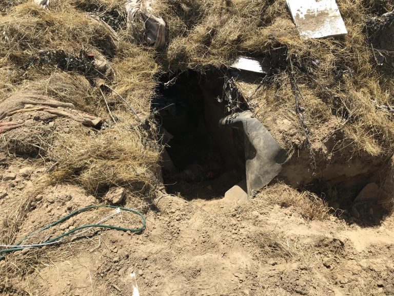 Police find suspected burglar hiding in underground bunker