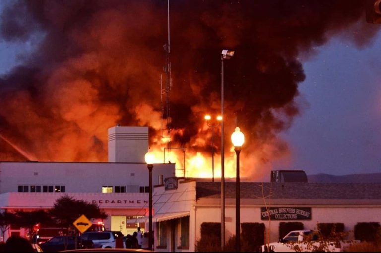 Two firefighters die in Porterville library arson fire