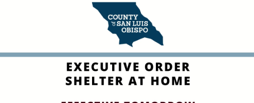 What does it mean to shelter at home in SLO County?