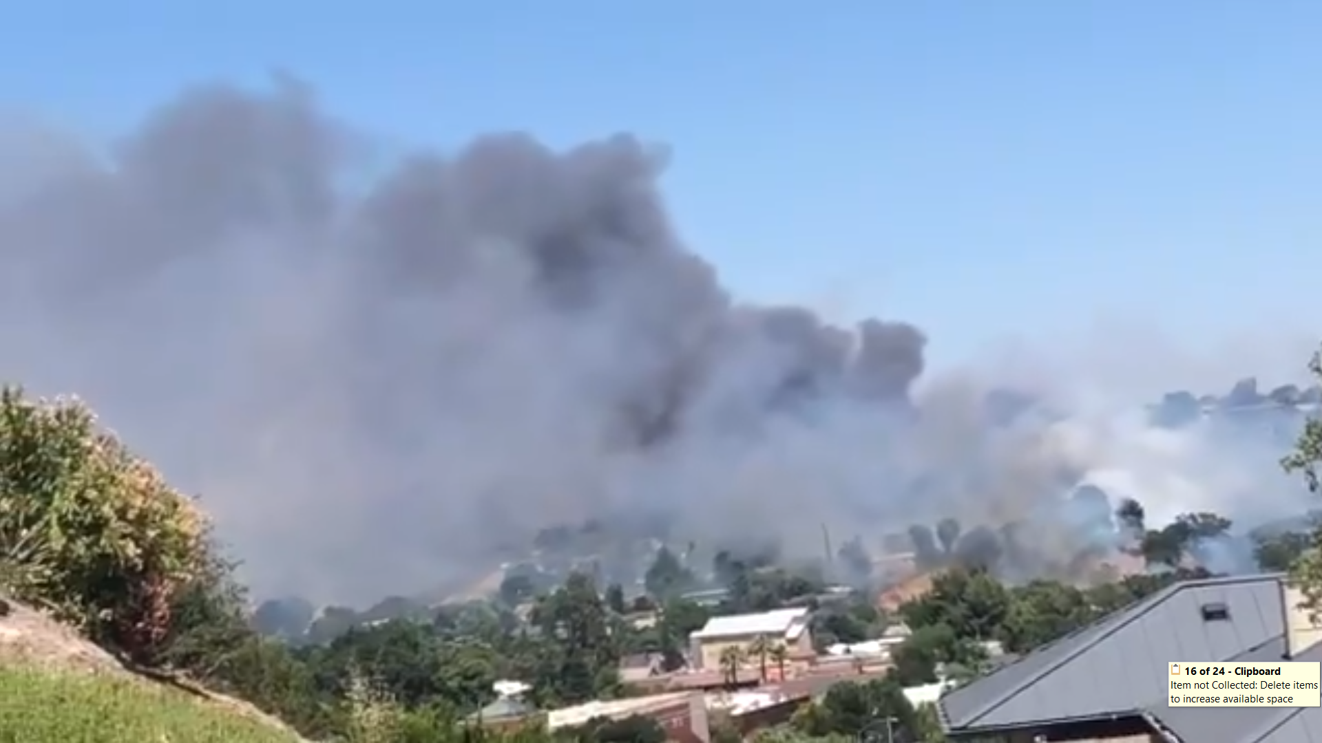 Evacuations order as fire engulfs structure in Paso Robles