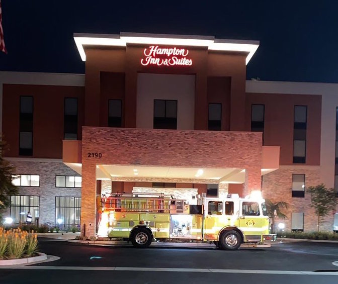 One person injured in Santa Maria hotel fire