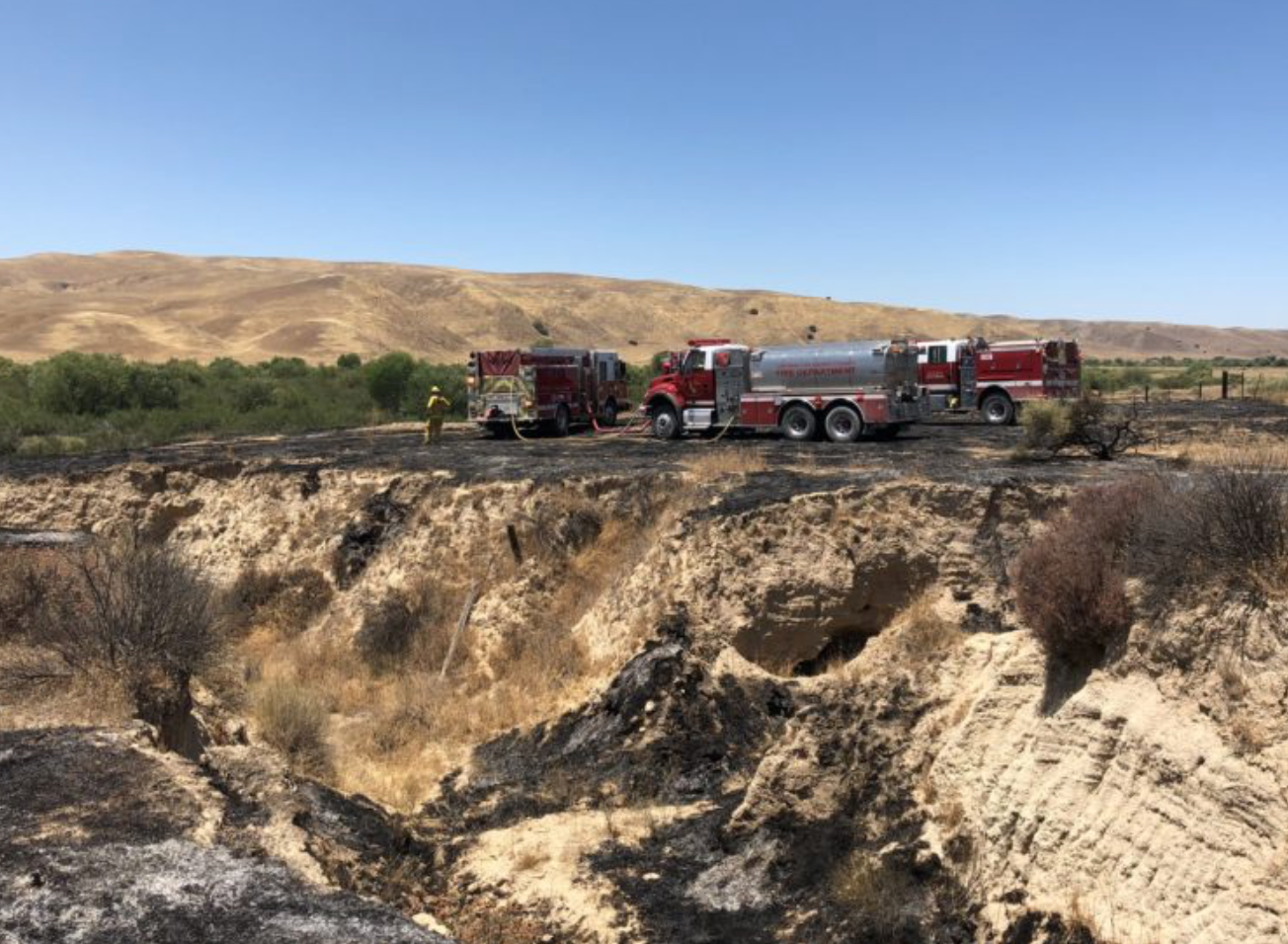 Three fires burn over holiday weekend near Shandon