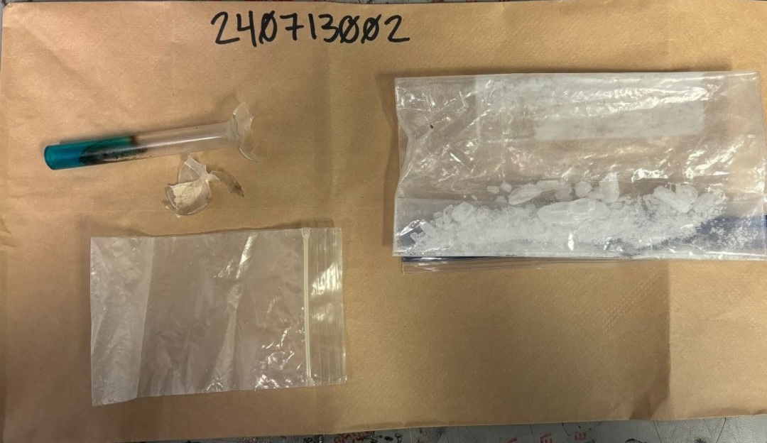 Wanted man caught with suspected methamphetamine in SLO