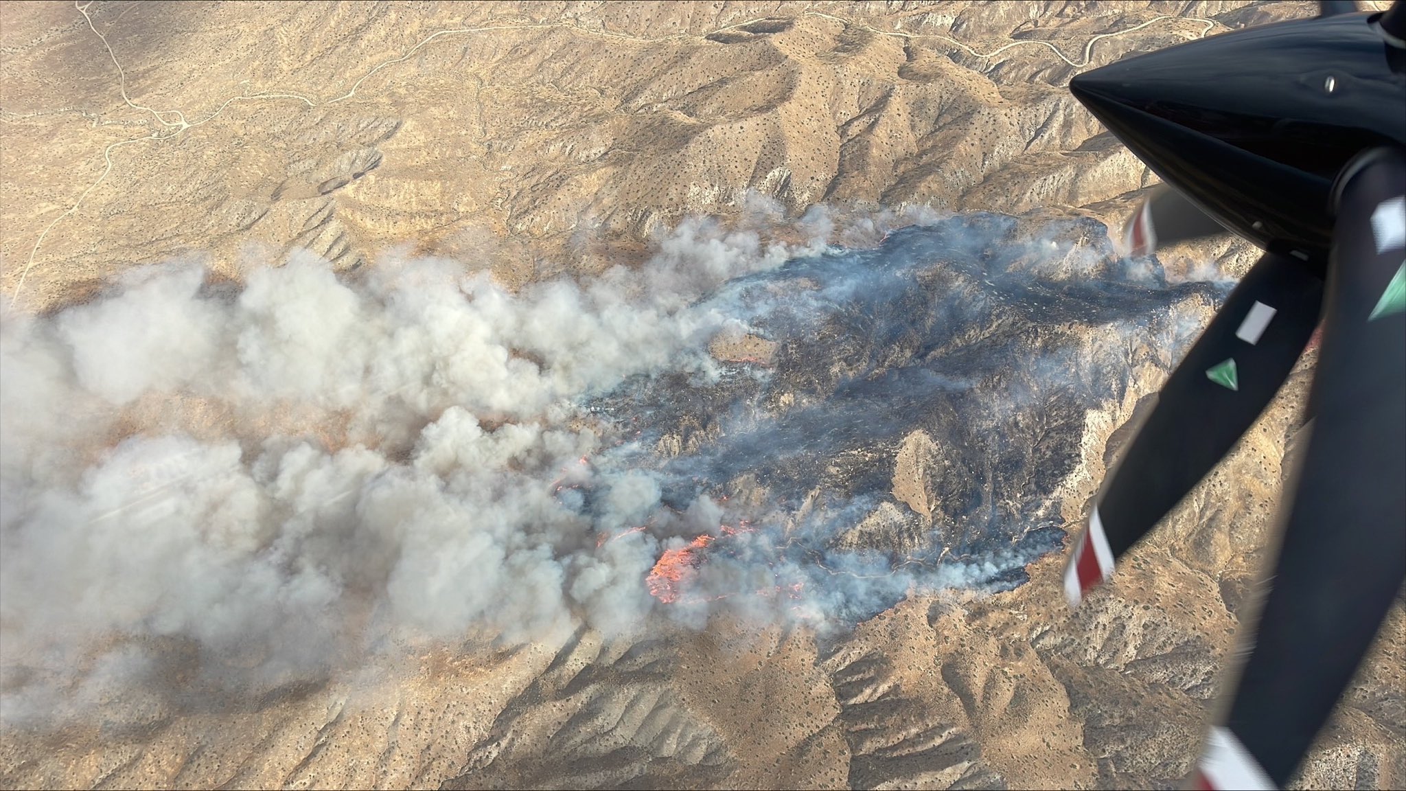 Fire burns more than 100 acres in California Valley