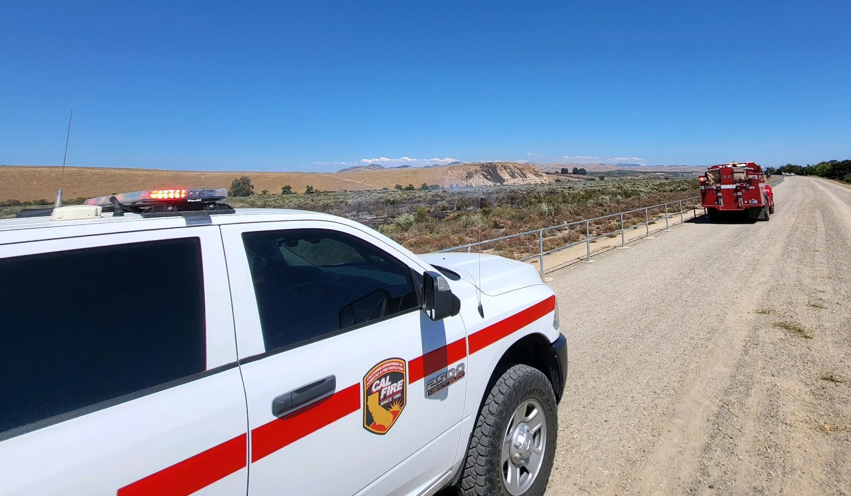 Fire burns eight acres near Santa Maria