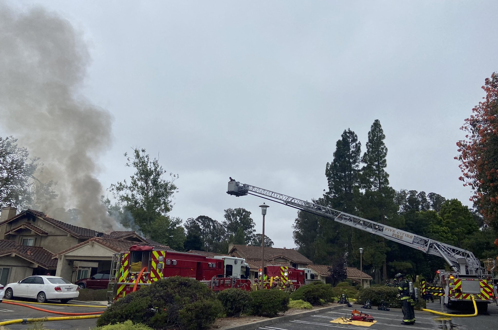 Fire damages condo units at Blacklake Golf Resort