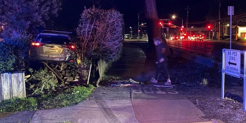 DUI driver crashes in San Luis Obispo, driver and passenger arrested