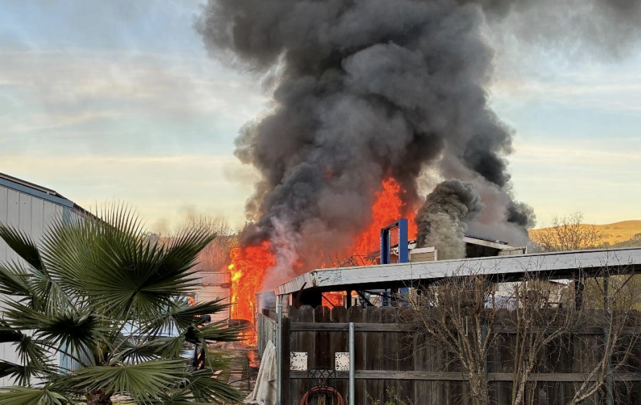 Fire burns outbuildings and workshop in Atascadero