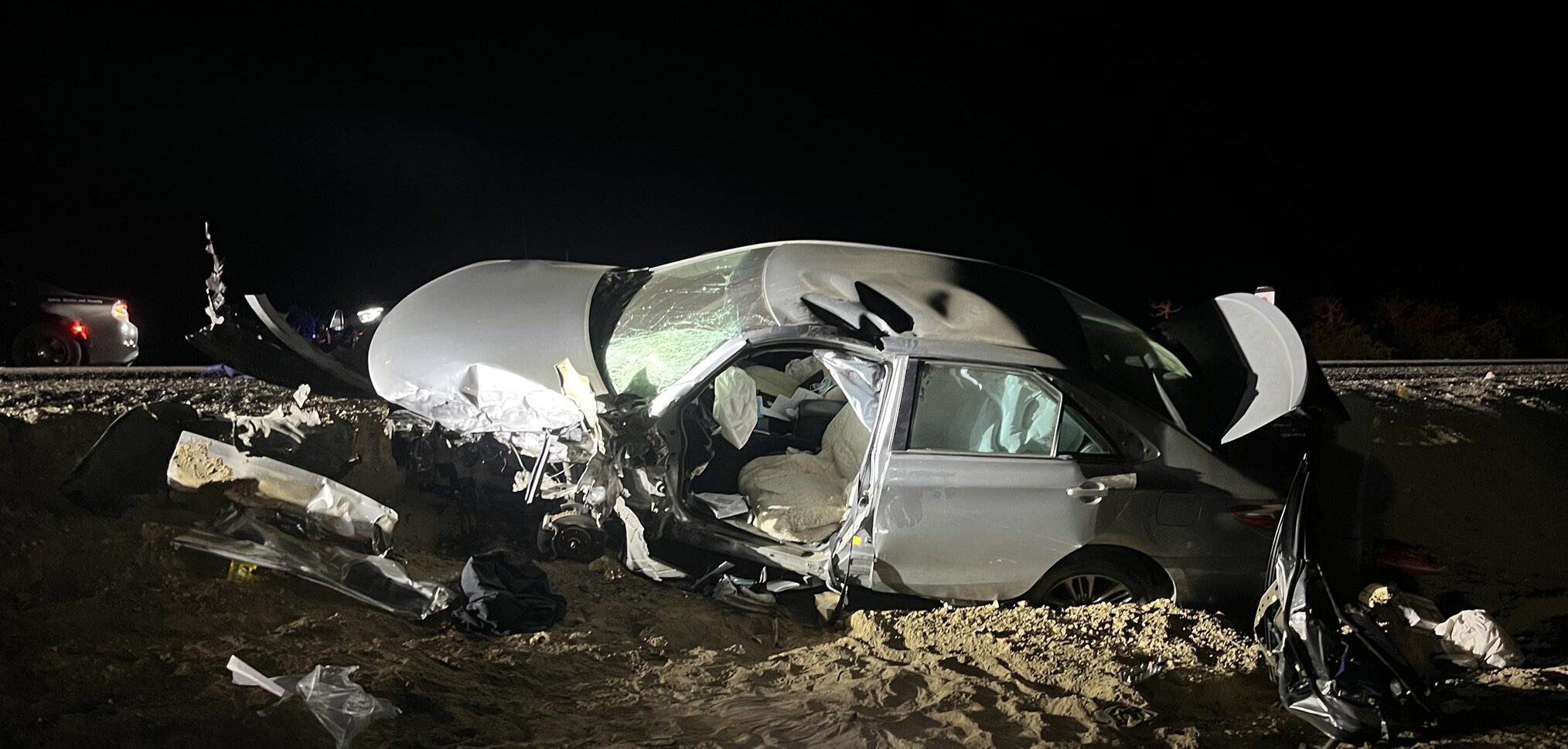 Two drivers hospitalized after Highway 166 crash