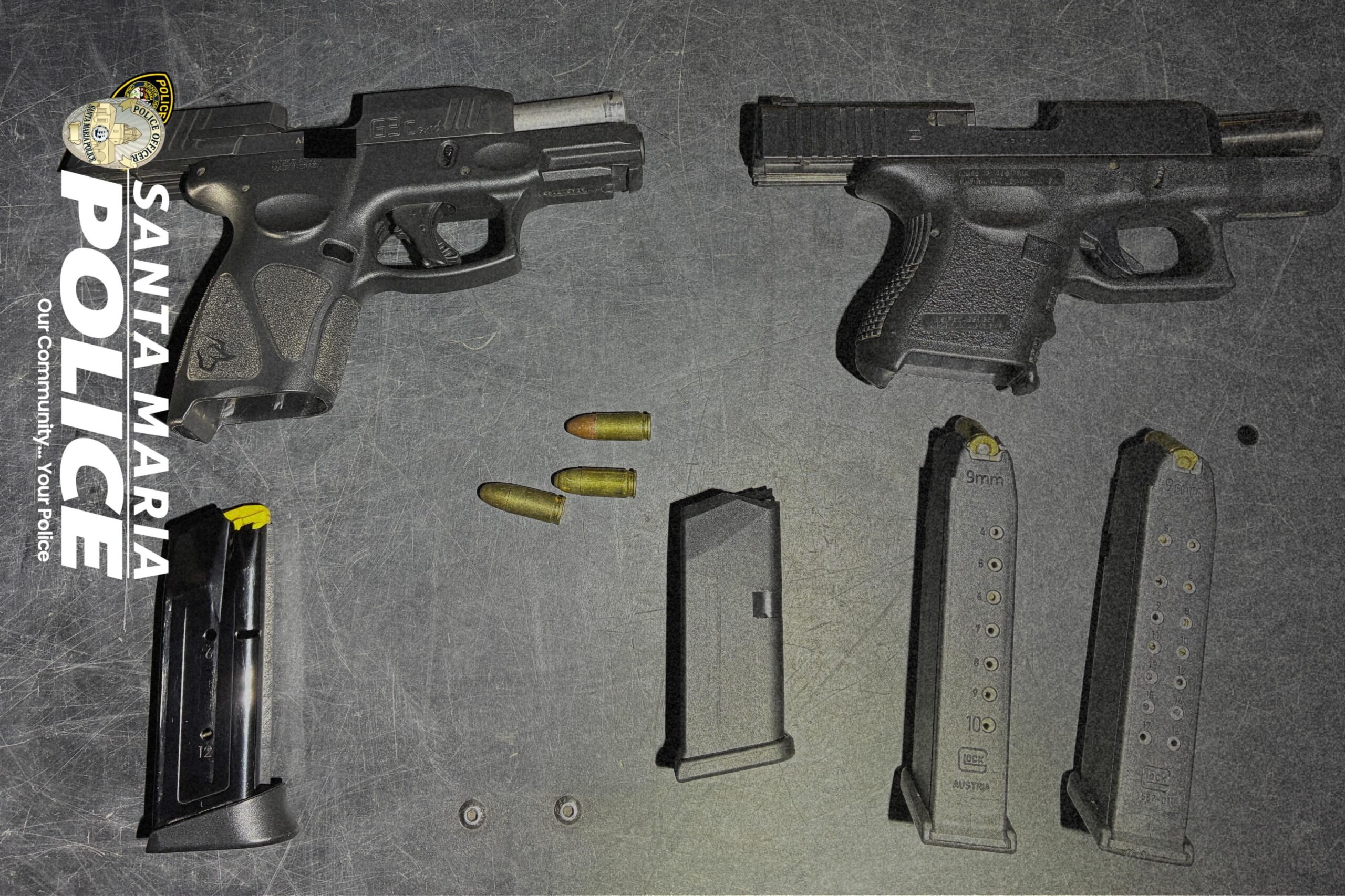 Santa Maria police arrest suspect with guns and ammunition
