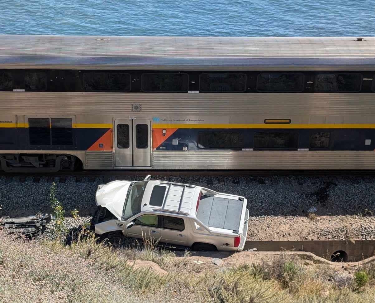 Train collides with pickup truck near Goleta