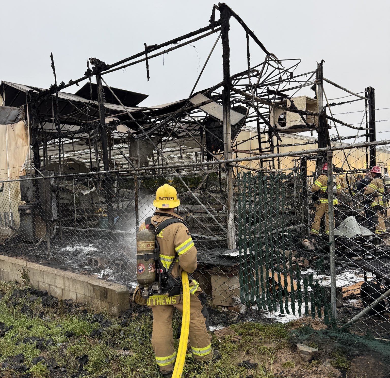 Fire destroys greenhouse in Nipomo