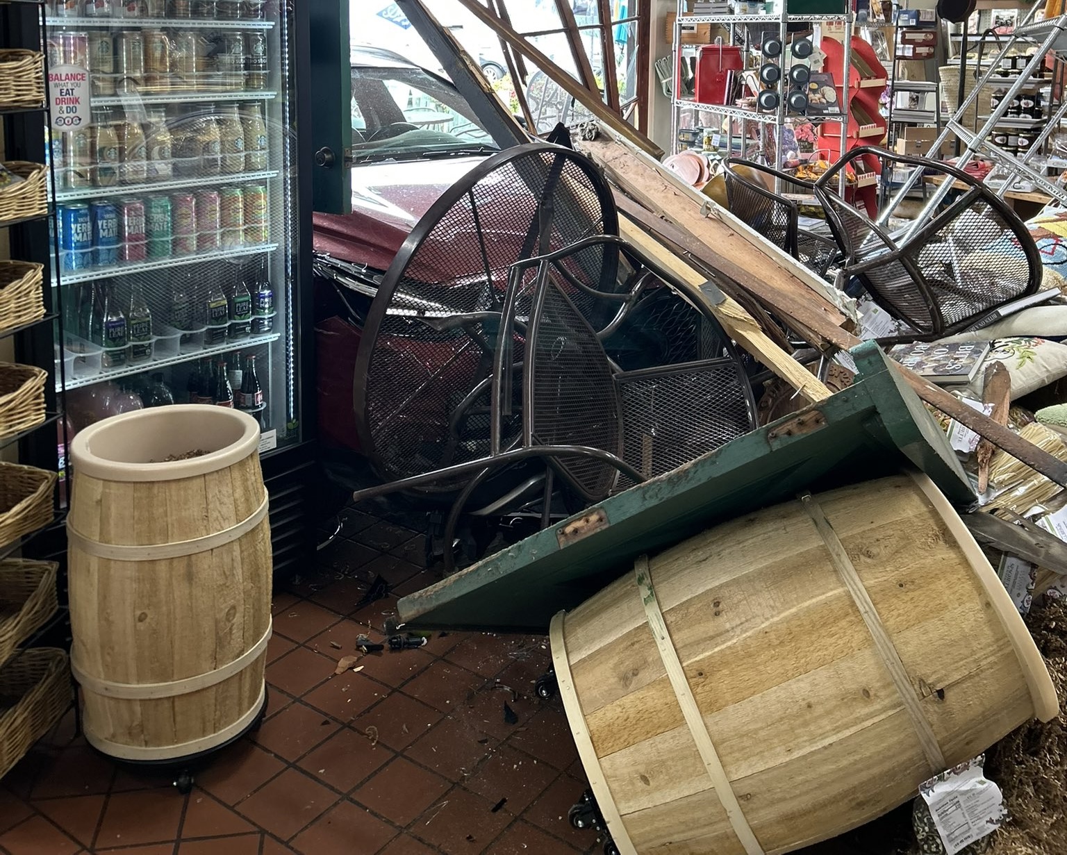 Car crashes into Shell Beach market and deli