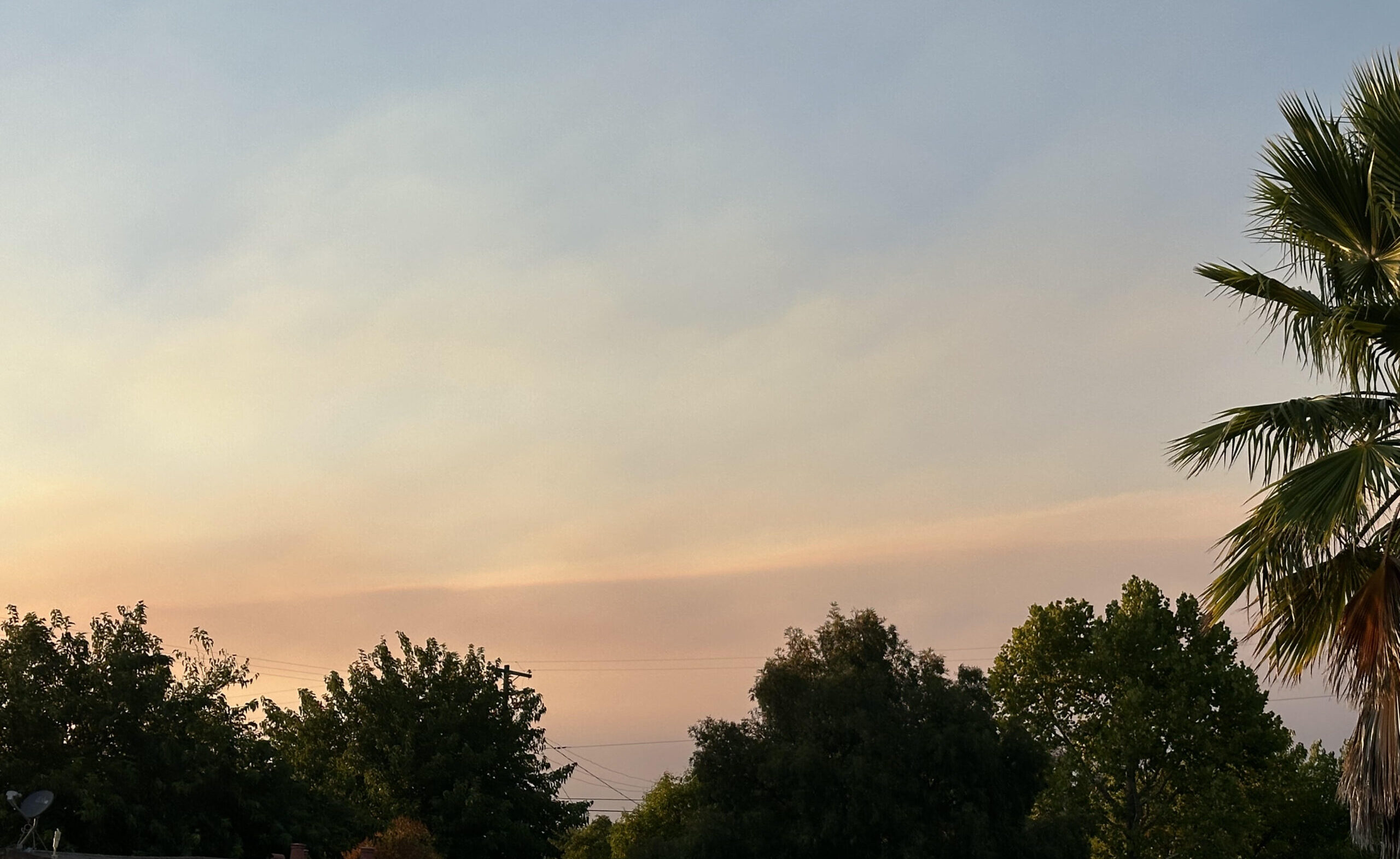 Smoke from Big Sur drifting across San Luis Obispo County