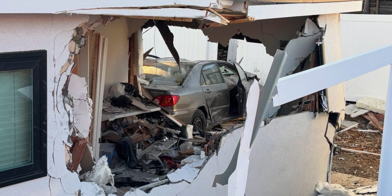 Car crashes into San Luis Obispo house