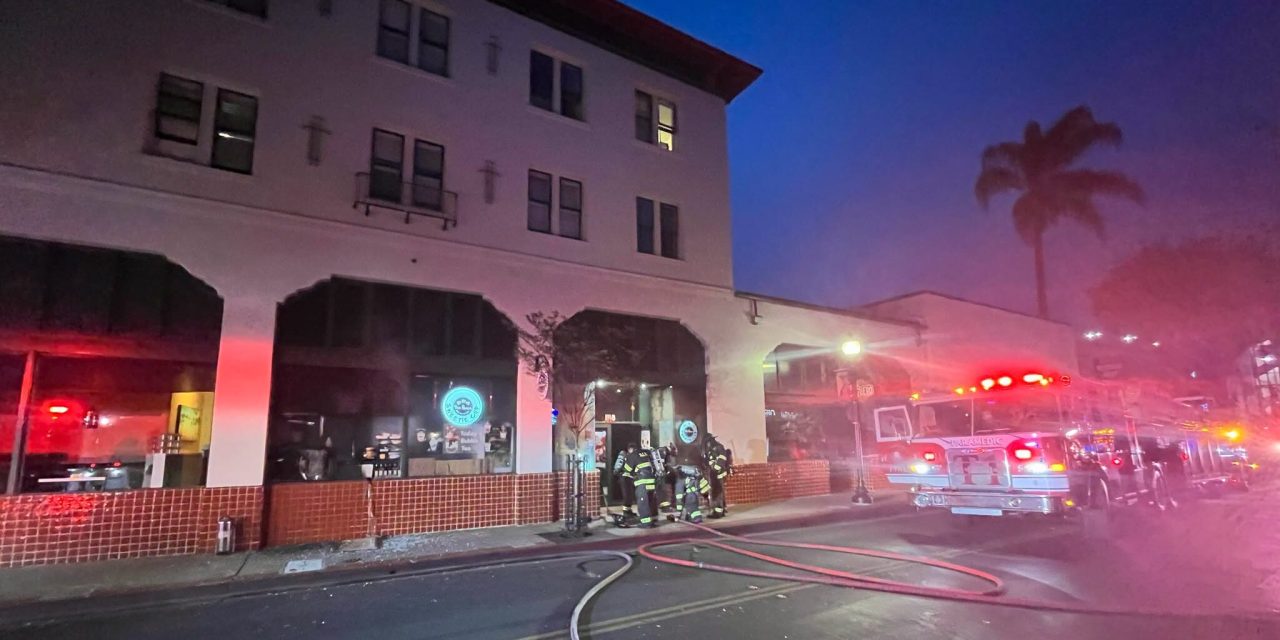 Fire extinguished at downtown San Luis Obispo business, 39 units evacuated